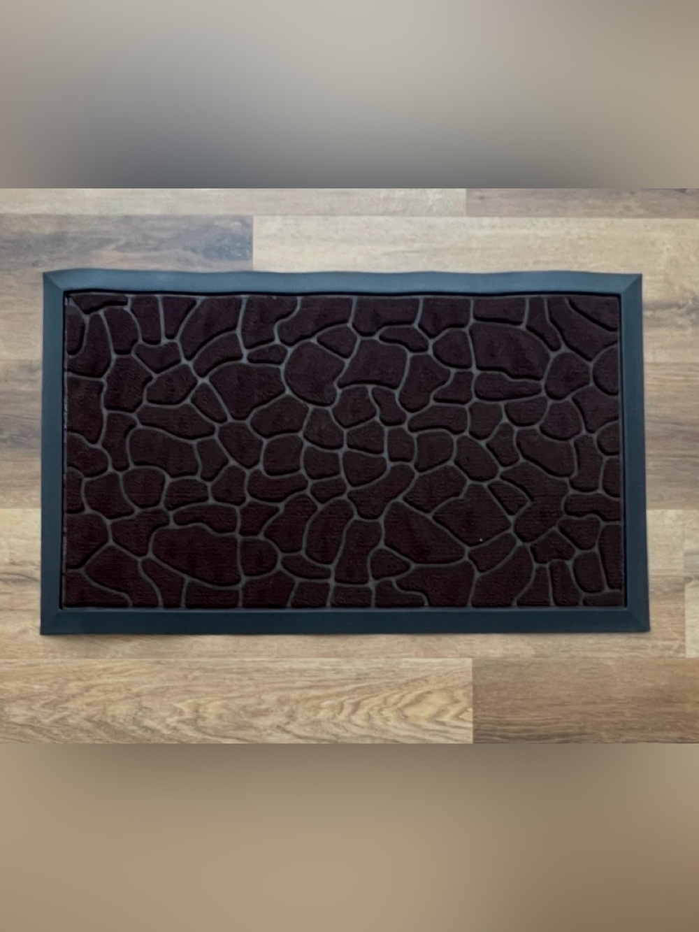 NWT Gorilla Grip WeatherMAX Door Mat 29x17 Dark Brown Pebble Indoor Outdoor